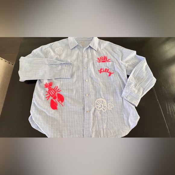 Lilly Pulitzer
BONDI JACARANDA BLUE BEACH DAY SET. Button down/Draw string short - Picture 6 of 14